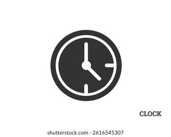 Simple Clock Icon, Perfect for Time Management Designs