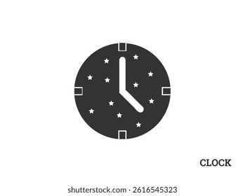 Simple Clock Icon, Perfect for Time Management Designs