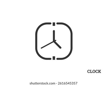 Simple Clock Icon, Perfect for Time Management Designs