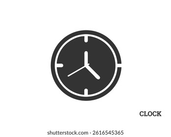 Simple Clock Icon, Perfect for Time Management Designs