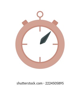 Simple Clock Icon Related to a Shipping or Cargo Icon