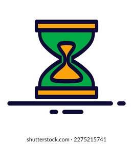 simple clock icon vector illustration modern trendy design, suitable for advertisement, website, social media post and other graphic needs.