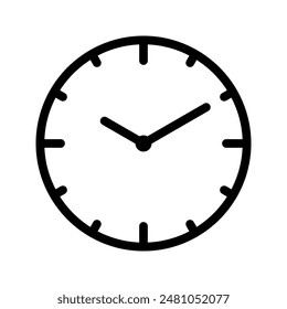 Einfaches Uhr-Vektorgrafik-Symbol. Uhr-Symbol