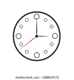simple clock . vector illustration