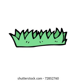 simple clod of grass cartoon