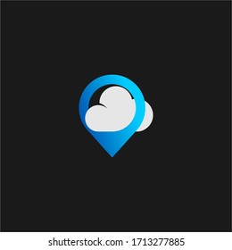 Simple Cloud Concept concept logo icon  vector design