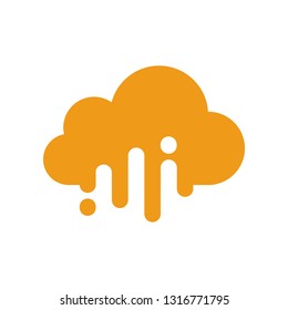 Simple cloud design logo