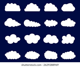 Simple Cloud Icon in Clean Line Style – Sky, Weather, and Cloud Computing