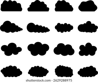 Ícone de nuvem simples em estilo de linha limpa - céu, clima e computação em nuvem