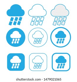 Simple Cloud icon sign symbol