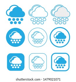 Simple Cloud icon sign symbol