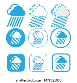 Simple Cloud icon sign symbol