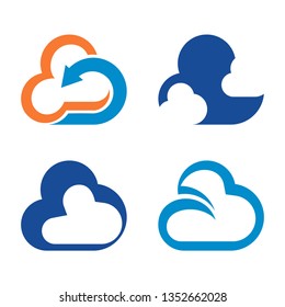 Simple Cloud Internet Online Business Symbol Icon Template