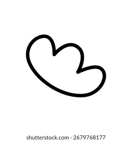 elemento de design de estrutura de tópicos de nuvem simples