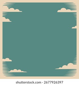 Simple clouds and sky background design