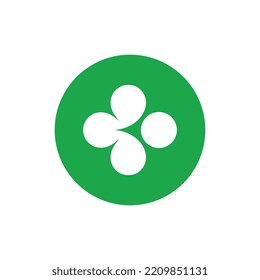 Simple clover leaf logo icon design template vector illustration