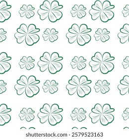 simple clover leaf pattern for background and wallpaper