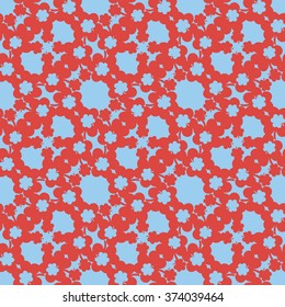 Simple clover pattern. Vector background for St. Patrick's Day.