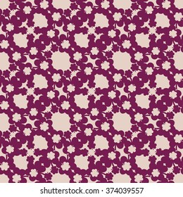 Simple clover pattern. Vector background for St. Patrick's Day.
