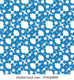 Simple clover pattern. Vector background for St. Patrick's Day.