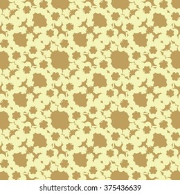 Simple clover pattern. Vector background for St. Patrick's Day.