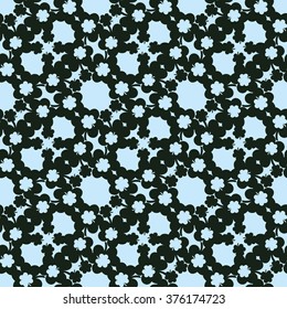 Simple clover pattern. Vector background for St. Patrick's Day.