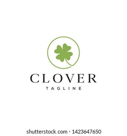 simple clover vector icon illustration logo design