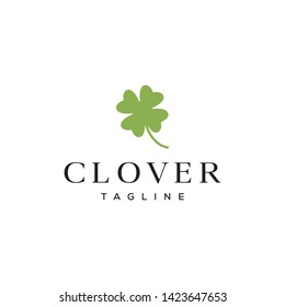 simple clover vector icon illustration logo design