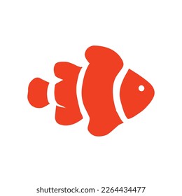 simple clown fish vector illustration