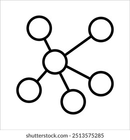 Design de ícone de vetor de Cluster Simples