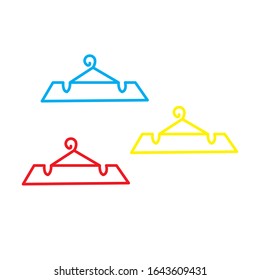 simple coat hanger vector design
