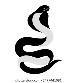 Simple Cobra Silhouette Illustration Material
