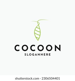 Simple coccon logo design template