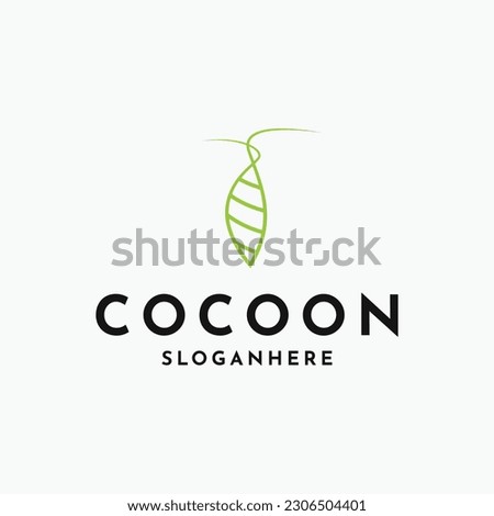 Simple coccon logo design template