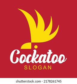 Simple Cockatoo Bird Logo Template
