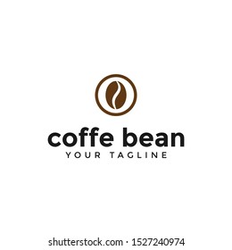 Simple Coffee Bean Logo Design Template