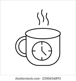 simple coffee break vector icon design