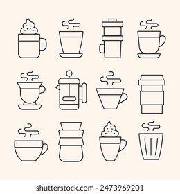 Simple Coffee - Cafe Icon Set