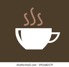 simple coffee cafe logo sign symbol vector logo design