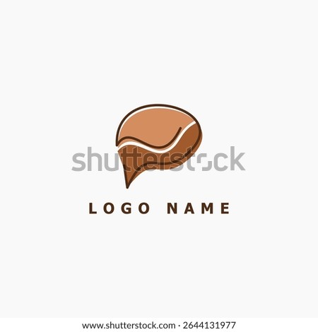 Simple Coffee Chat Logo Design