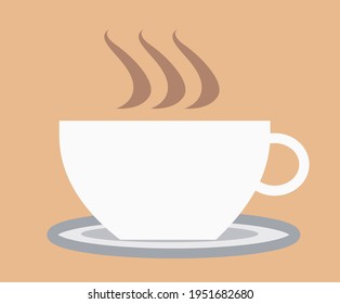 simple coffee cup cafe logo vector design