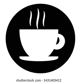 Simple Coffee Cup Icon Symbol Illustration
