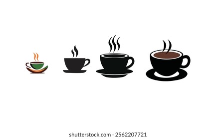 Simple Coffee Cup Silhouette vector