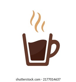 simple coffee cup vector For the hot drink menu in the cafe