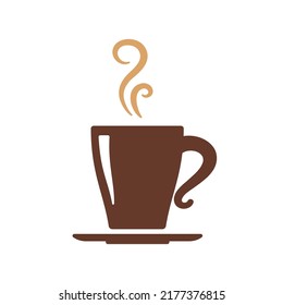 simple coffee cup vector For the hot drink menu in the cafe