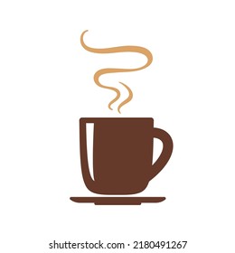 simple coffee cup vector For the hot drink menu in the cafe