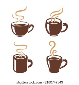 simple coffee cup vector For the hot drink menu in the cafe