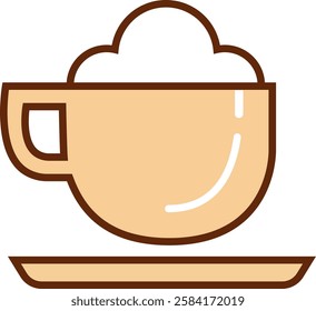 Simple Coffee Icon for Coffeeshop
