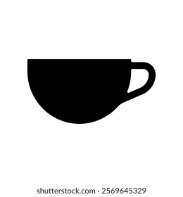 Simple coffee icon, logo illustration.