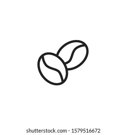 Simple coffee icon. Stroke pictogram. Vector illustration isolated on a white background. Premium quality symbol. Vector sign for mobile app and web sites.